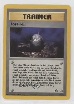 Fossil Egg German Pokemon Neo Discovery #72 2001 - Image 1