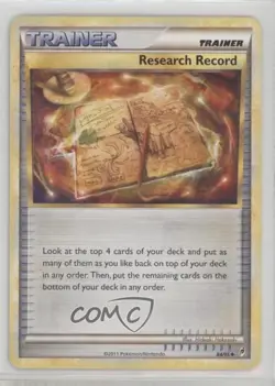 Research Record Pokemon HeartGold & SoulSilver Call of Legends #84 - Image 1