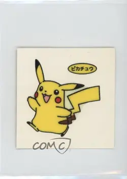 Pikachu (Set 33) Japanese Daiichi Pokemon Bread Deco Chara Stickers 1998 - Image 1