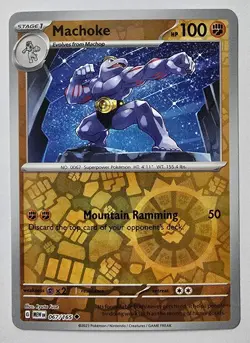 Pokemon TCG 151 Machamp Machoke Machop Reverse Holo Evolution Set English NM - Image 5
