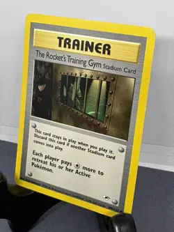 Vintage Pokemon TCG The Rocket’s Training Gym 104/132 Gym Heroes Rare LP - Image 5
