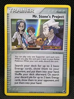 Mr Stones Project 77/101 ex Dragon Frontiers Reverse Holo 2006 Pokemon - Image 1