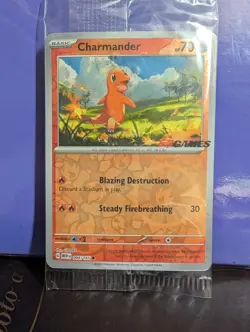 Charmander - 004/165 - Pokemon 151 EB GAMES Stamp - Sealed Promo - Pokemon - Image 1