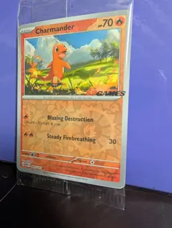 Charmander - 004/165 - Pokemon 151 EB GAMES Stamp - Sealed Promo - Pokemon - Image 2