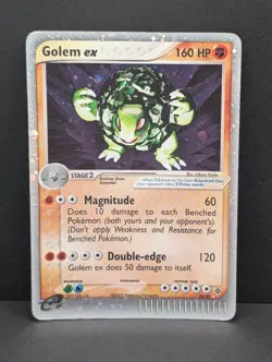 Golem ex 91/97 Dragon Holo Rare Pokemon TCG Nintendo vintage e-reader MP - Image 1