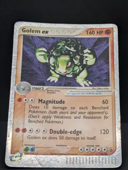 Golem ex 91/97 Dragon Holo Rare Pokemon TCG Nintendo vintage e-reader MP - Image 3
