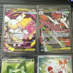 Lot Of 12 Pokemon Ascended Heroes Full Arts Attack Rares Illustrations Scorbunny - Image 2