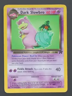 Dark Slowbro 29/82- Team Rocket Pokemon TCG - MP - Image 1