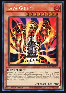 Lava Golem (Secret Rare) RA01-EN001 Yugioh TCG Card Secret Rare VLP - Image 1