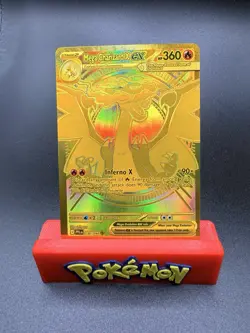 Pokemon TCG Mega Charizard X Ex 130/094 Hyper Rare Phantasmal Flames Near Mint-e - Image 1