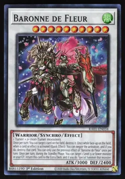 Baronne de Fleur RA01-EN034 Yugioh TCG Card Super Rare NM - Image 1