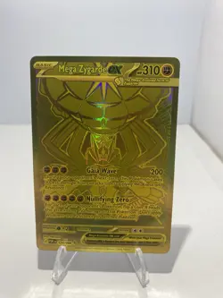 Pokemon Mega Zygarde ex Gold Hyper Rare 124/088 Perfect Order NM/M - Image 1