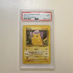 Pokemon TCG Pikachu Base Set 58/102 Yellow Cheeks Regular PSA 9 Age 6+ - Image 1