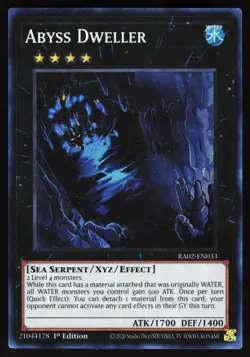 Abyss Dweller RA02-EN033 Yugioh TCG Card Super Rare NM - Image 1