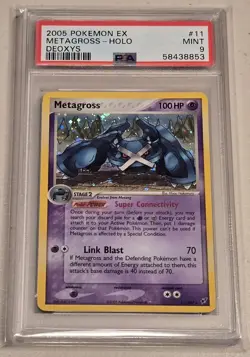 2005 Pokemon EX Deoxys Metagross Holo Rare #11/107 PSA 9 *POP 69, 19 HIGHER* - Image 1