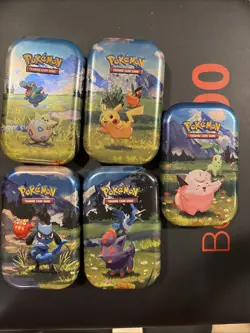 Ascended Heroes Mini Tin EMPTY Set of 5 (Connecting Arts) - Pokemon TCG - Image 1