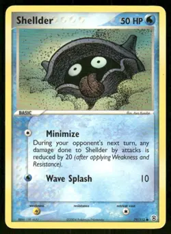 Pokemon Tcg Shellder #79 Pokemon Fire Red & Leaf Green LP - Image 1