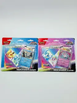 Pokemon TCG Prismatic Evolutions Tech Sticker Collection Lot - Glaceon & Sylveon - Image 1