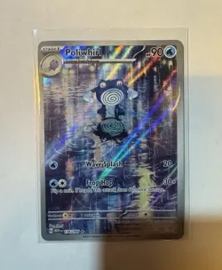 Pokemon TCG Poliwhirl 176/165 Sv 151 Illustration Rare Holo English 2023 - Image 1