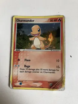 POKEMON TCG CHARMANDER 113/112 FIRERED AND LEAFGREEN RARE HOLO - Image 1
