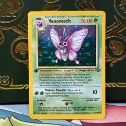 Pokemon 1999 VENOMOTH 1st EDITION JUNGLE HOLO RARE #13/64! NM - LP+ - Image 1