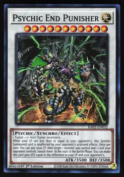 Psychic End Punisher RA02-EN032 Yugioh TCG Card Super Rare VLP - Image 1