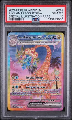 2024 Pokemon Ssp En-Surging Sparks #242 Alolan Exeggutor Ex SIR PSA 10 - Image 1