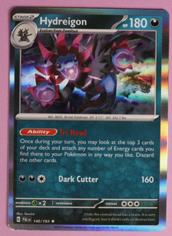 Pokemon Hydreigon 140/193 Sv02: Paldea Evolved Holo Rare NM NP - Image 1