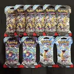 Pokemon TCG Stellar Crown Pack Lot Of 10. New Sealed. - Image 1