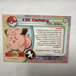 1999 Topps Series 1 Pokemon Clefairy #35 - Image 2
