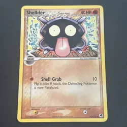 Shellder 63/101 Regular EX Dragon Frontiers Common Pokemon TCG LP 2006 - Image 1