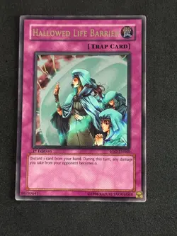Hallowed Life Barrier SOD-EN060 1st Edition Ultimate Rare M/NM YuGiOh - Image 1