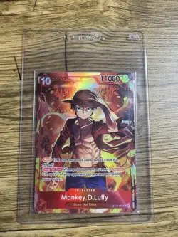 One Piece TCG Monkey D. Luffy #ST10-006 SR Promo Holo SEALED - Image 1
