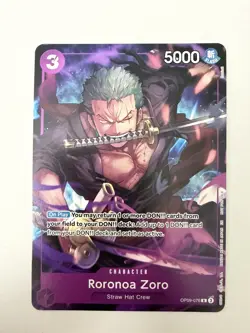 • Roronoa Zoro • OP09-076 Alt Art Welcome Pack Vol. 2 Promotion One Piece TCG NM - Image 1