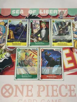 One Piece Stamped Roronoa Zoro OP02-043 OP07-113 OP07-034 PRE-RELEASE Event - Image 1