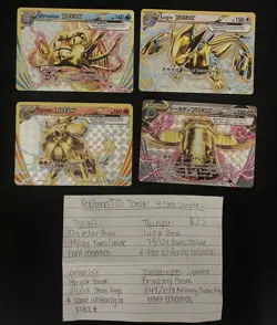 Pokemon TCG “Break” 4 Card Bundle Omastar, Lugia, Pyroar, and Bronzong Japanese - Image 4