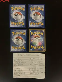 Pokemon TCG “Break” 4 Card Bundle Omastar, Lugia, Pyroar, and Bronzong Japanese - Image 5