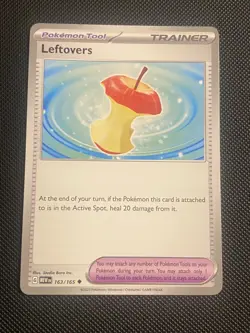 POKEMON TCG: LEFTOVERS 163/165 151 UNCOMMON TRAINER CARD NM/M - Image 1