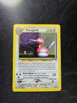 Pokemon TCG Porygon2 Neo Revelation Holo Rare Card 12/64 LP - Image 1