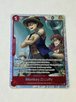 Monkey.D.Luffy OP14-013 SR ONE PIECE Tcg Card Game NM Red - Image 1