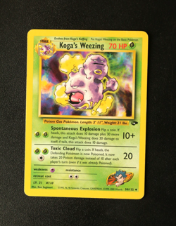 Pokemon Card TCG - Koga's Weezing 50/132 - Gym Challenge - Uncommon - LP ⭐ - Image 1