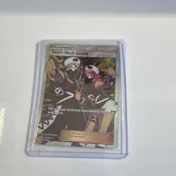 Pokemon TCG Team Skull Grunt SM Base Set Ultra Rare Full Art Holo 149/149 Card - Image 1