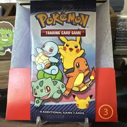 McDonalds Pokemon Cards 25th Anniversary Sealed Pack 3 Brand New - Image 3