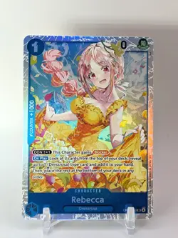 Rebecca SR OP15-053 ENGLISH ONE PIECE Card Adventure on KAMI’s Island NM Blue - Image 1