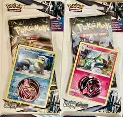 Pokemon Lot of 8 Sun & Moon and Sword & Shield 10 Card Blisters with Bonus - Image 2