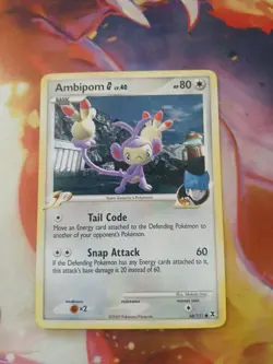 Pokemon Ambipom G LV.40 Common Card 56/111 Rising Rivals Series - Image 1