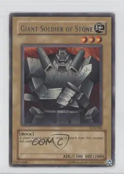 Giant Soldier of Stone (R) YuGiOh Legend Blue Eyes White Dragon #LOB-068 READ - Image 1