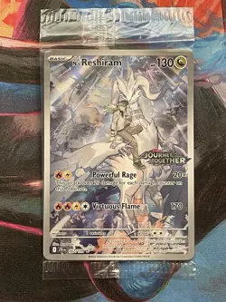 N's Reshiram 167/159 Sv09: Journey Together STAMPED/SEALED Pokemon Card - Image 1