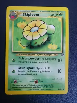 Pokemon Card Skiploom 49/111 Neo Genesis Uncommon WOTC - Image 1