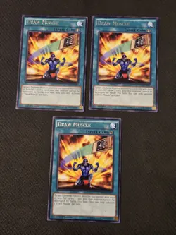 3x Draw Muscle x3 NECH-EN057 Rare 1st Edition NM Playset Yugioh - Image 1